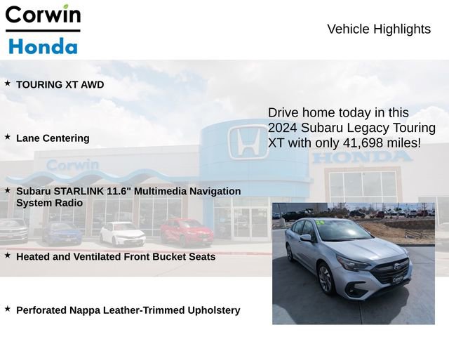 Used 2024 Subaru Legacy Touring XT AWD/4WD image 6