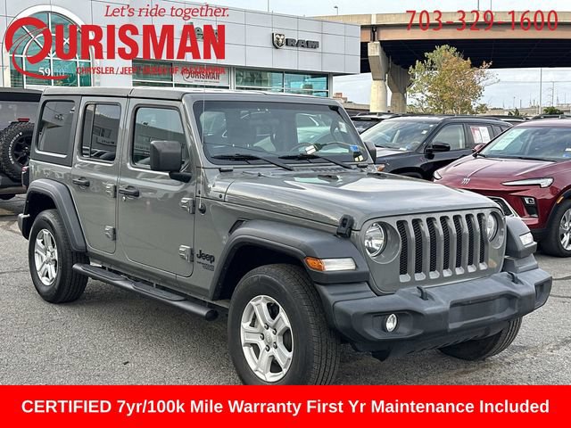 Certified 2021 Jeep Wrangler Unlimited Sport AWD/4WD image 1