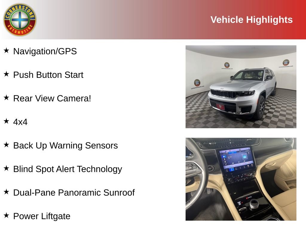 Used 2023 Jeep Grand Cherokee L Limited w/ Luxury Tech Group II AWD/4WD image 2