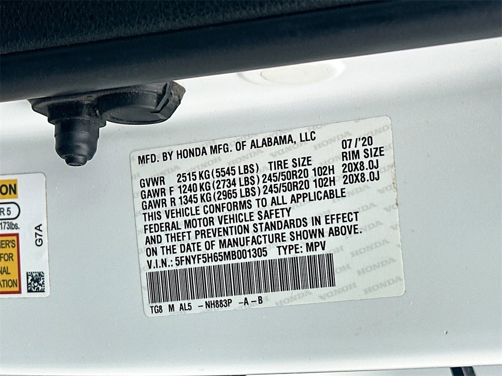 Used 2021 Honda Pilot Touring image 27