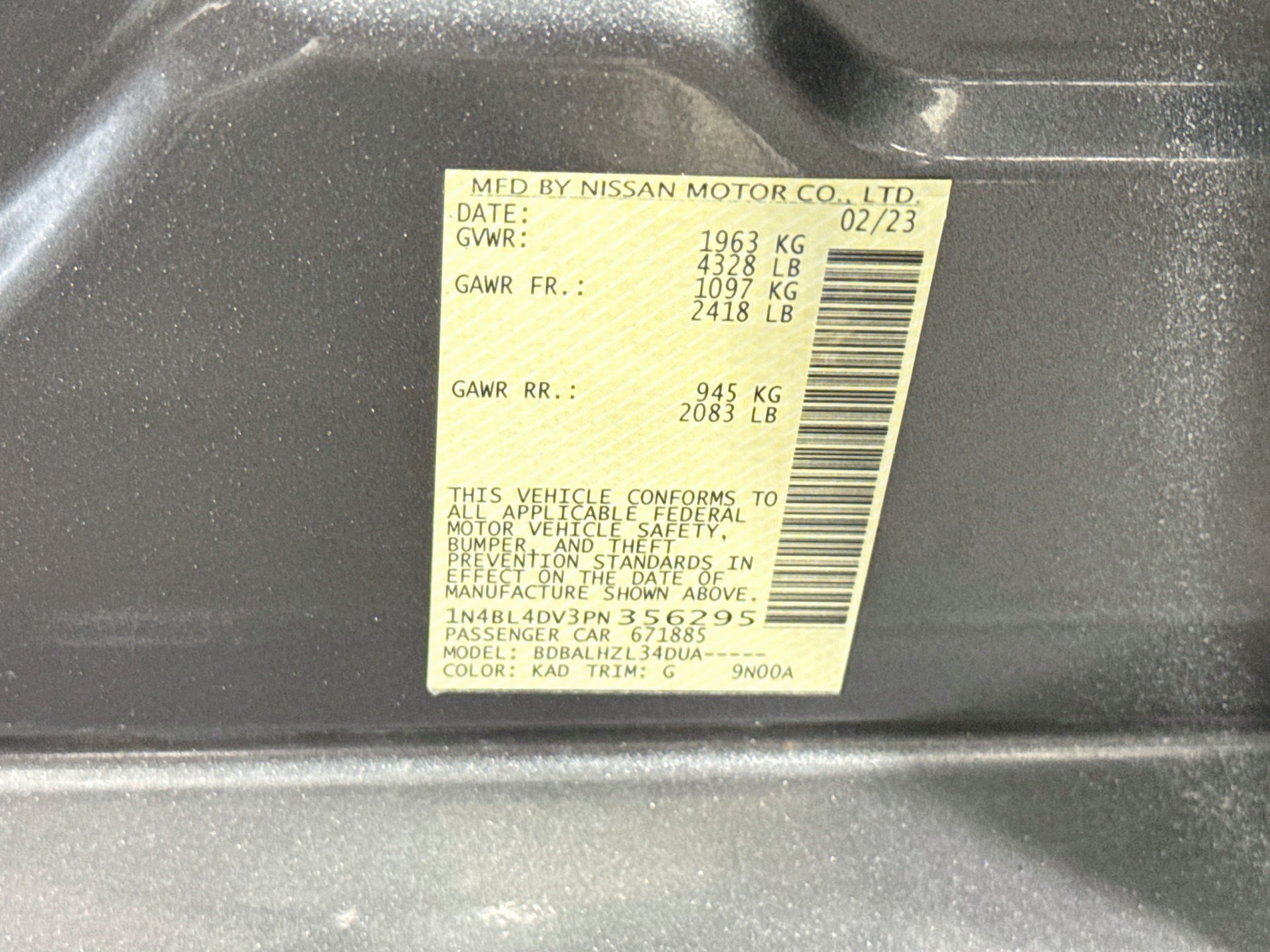 Used 2023 Nissan Altima 2.5 SV FWD image 40