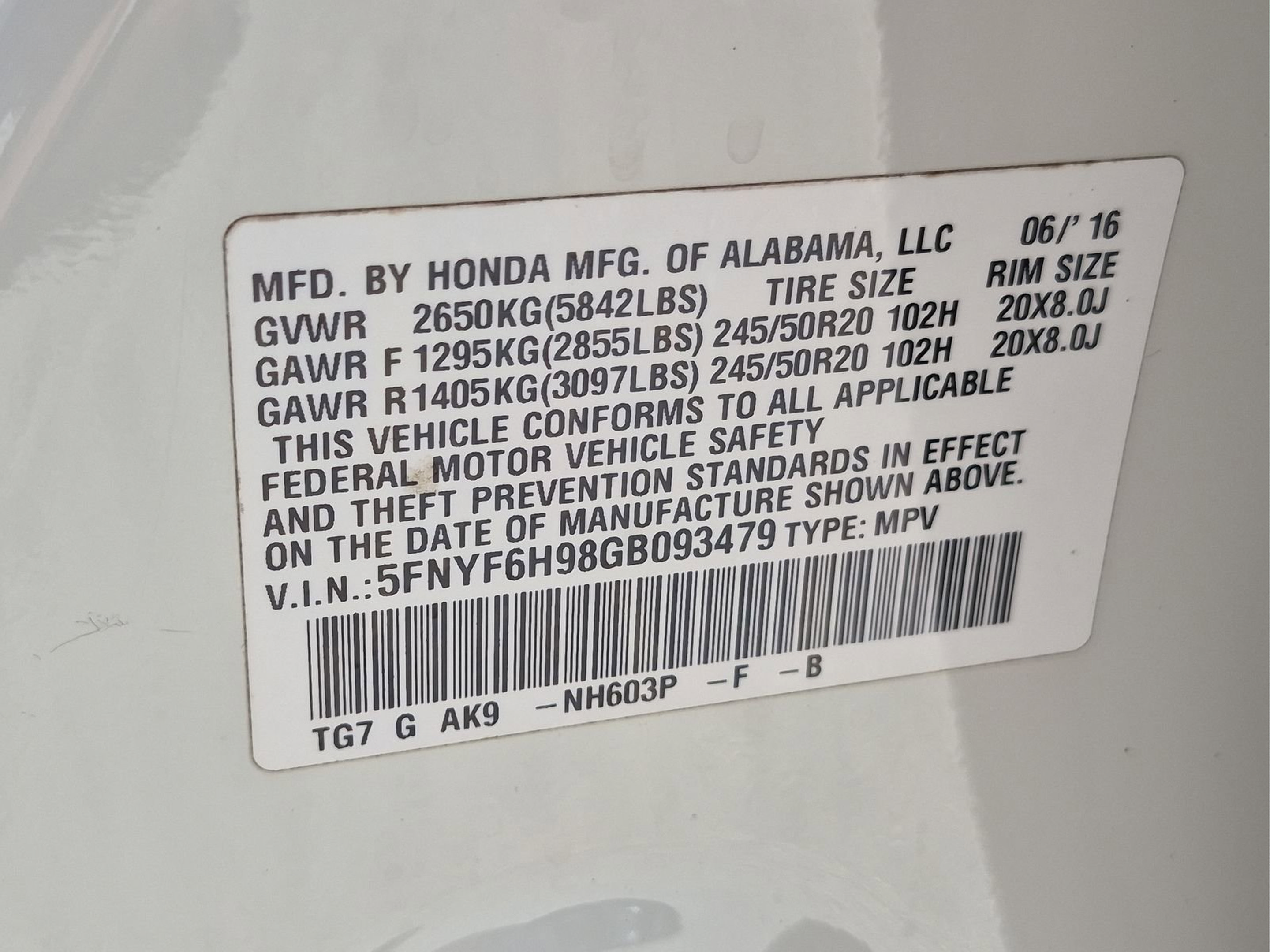 Used 2016 Honda Pilot Touring image 23