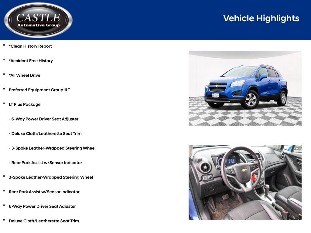 Used 2015 Chevrolet Trax LT w/ LT Plus Package AWD/4WD image 4