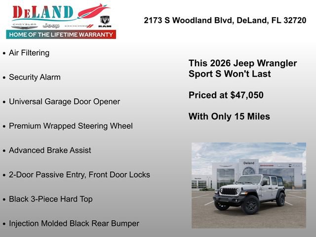 New 2026 Jeep Wrangler Sport S AWD/4WD image 31