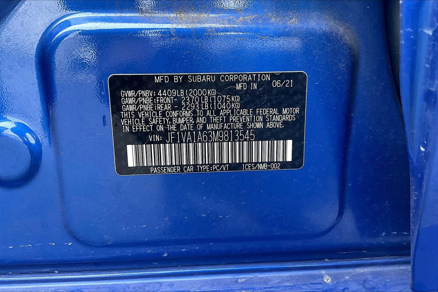 Used 2021 Subaru WRX w/ Popular Package #1 AWD/4WD image 36