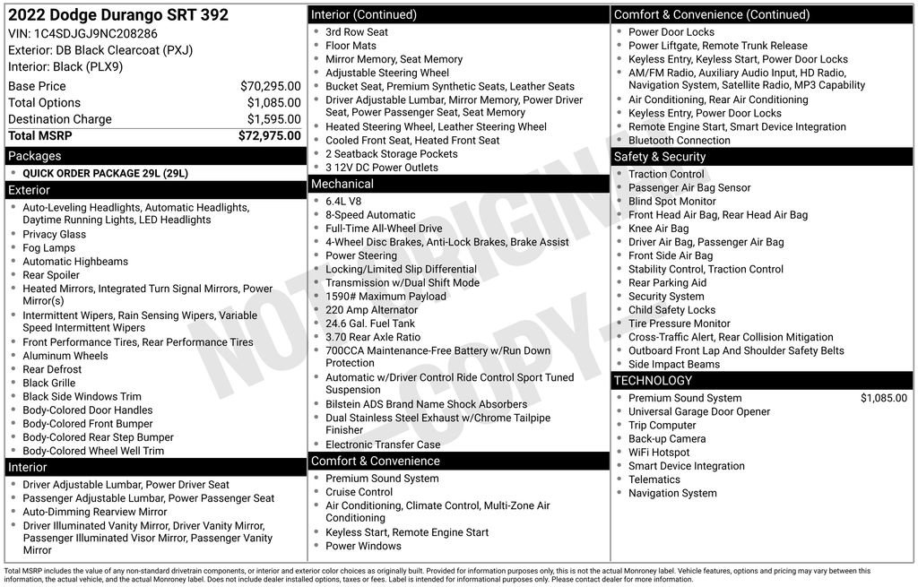 Used 2022 Dodge Durango SRT image 16