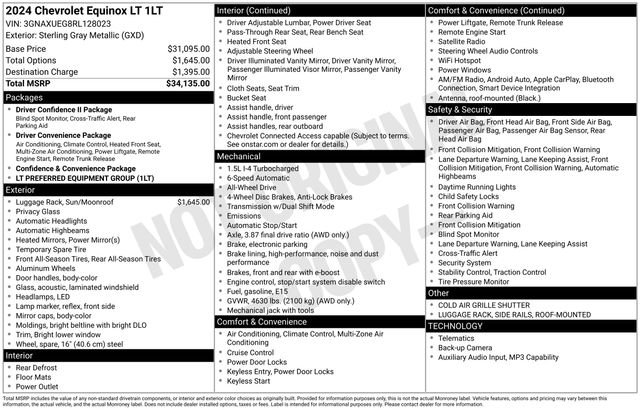 Used 2024 Chevrolet Equinox LT image 36