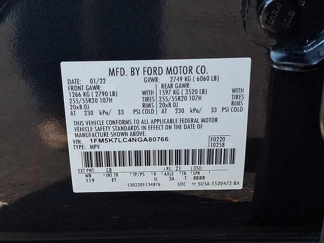 Used 2022 Ford Explorer King Ranch w/ Class IV Trailer Tow Package RWD image 28