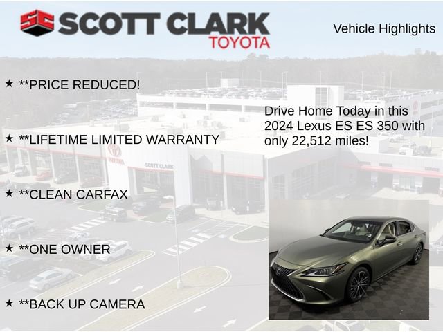 Used 2024 Lexus ES 350 w/ Premium Package image 12