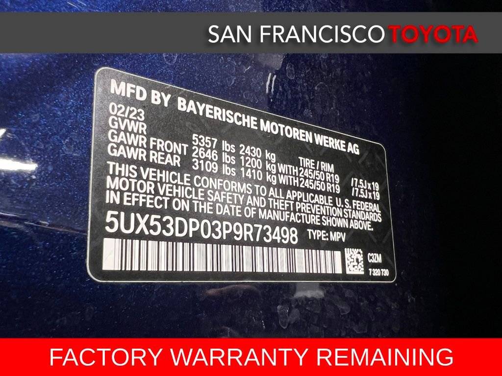 Used 2023 BMW X3 xDrive30i w/ Premium Package image 42