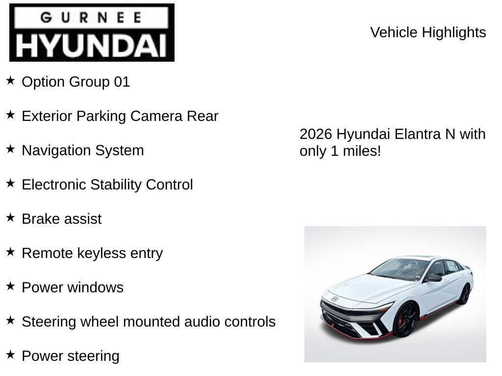 New 2026 Hyundai Elantra N FWD image 7