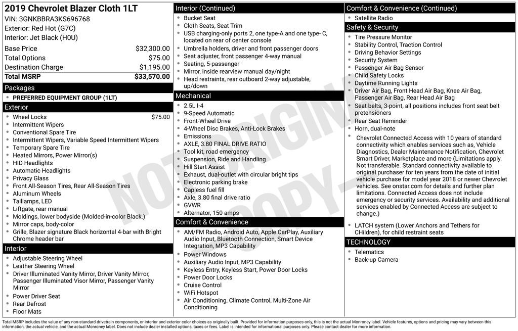 Used 2019 Chevrolet Blazer LT image 14