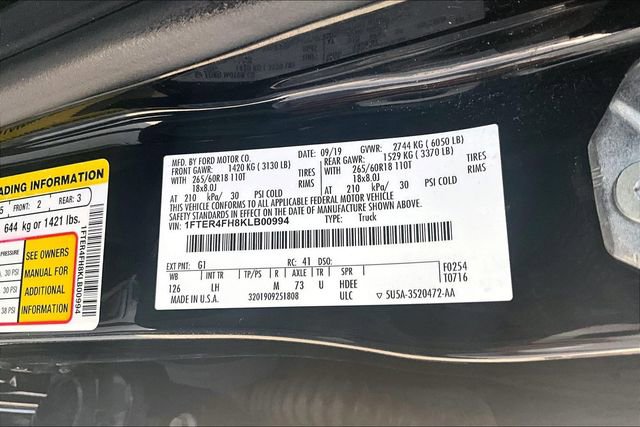 Used 2019 Ford Ranger XLT w/ Black Appearance Package image 32