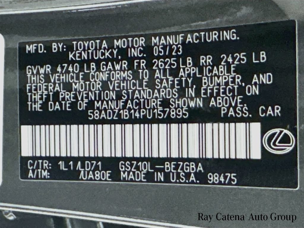Certified 2023 Lexus ES 350 w/ Premium Package FWD image 33