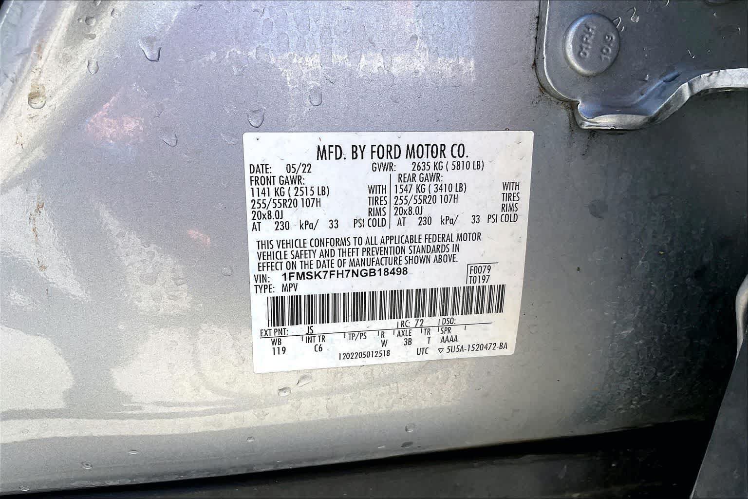 Used 2022 Ford Explorer Limited w/ Equipment Group 301A RWD image 20