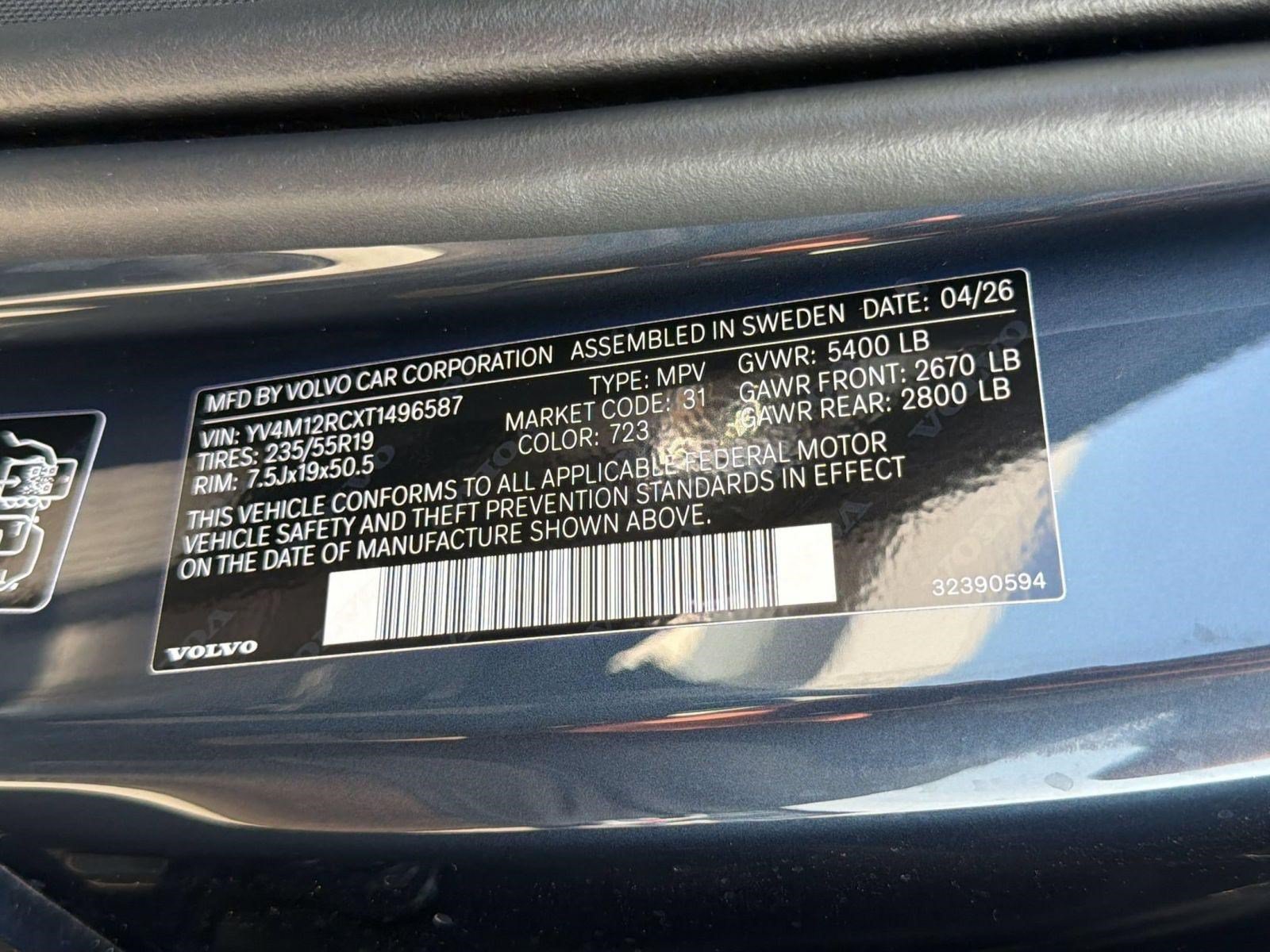 New 2026 Volvo XC60 B5 Plus w/ Climate Package AWD/4WD image 23
