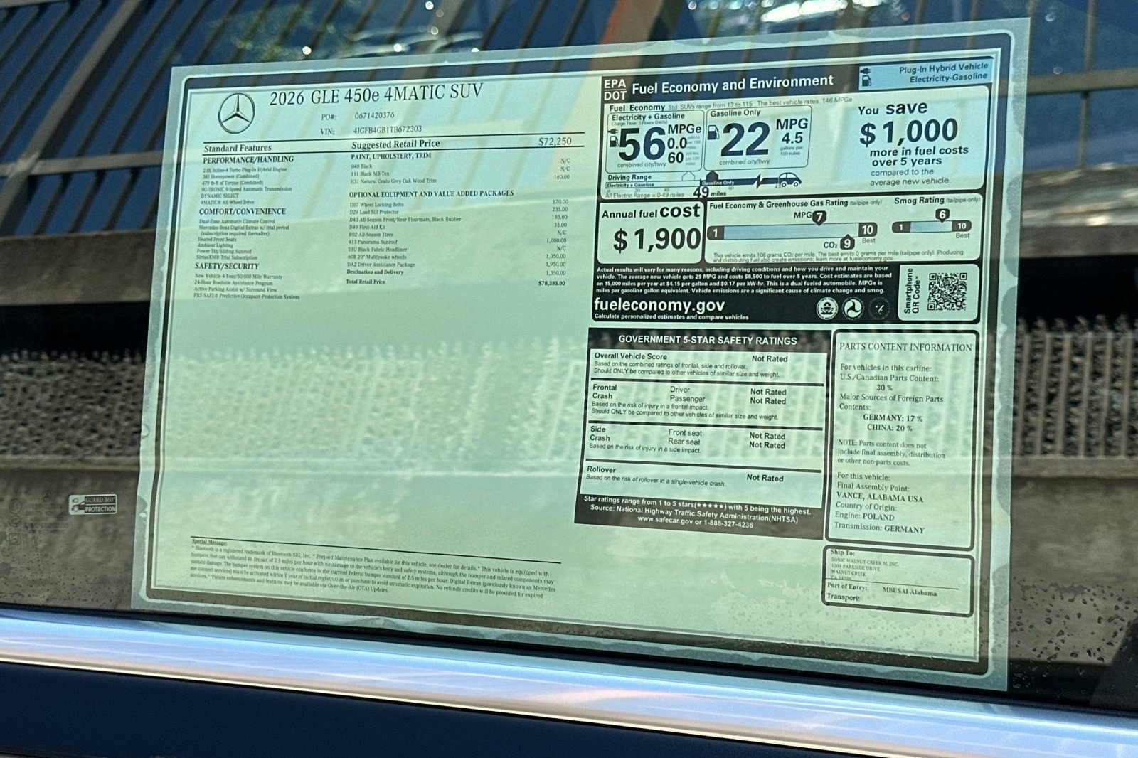 New 2026 Mercedes-Benz GLE 450e 4MATIC image 30
