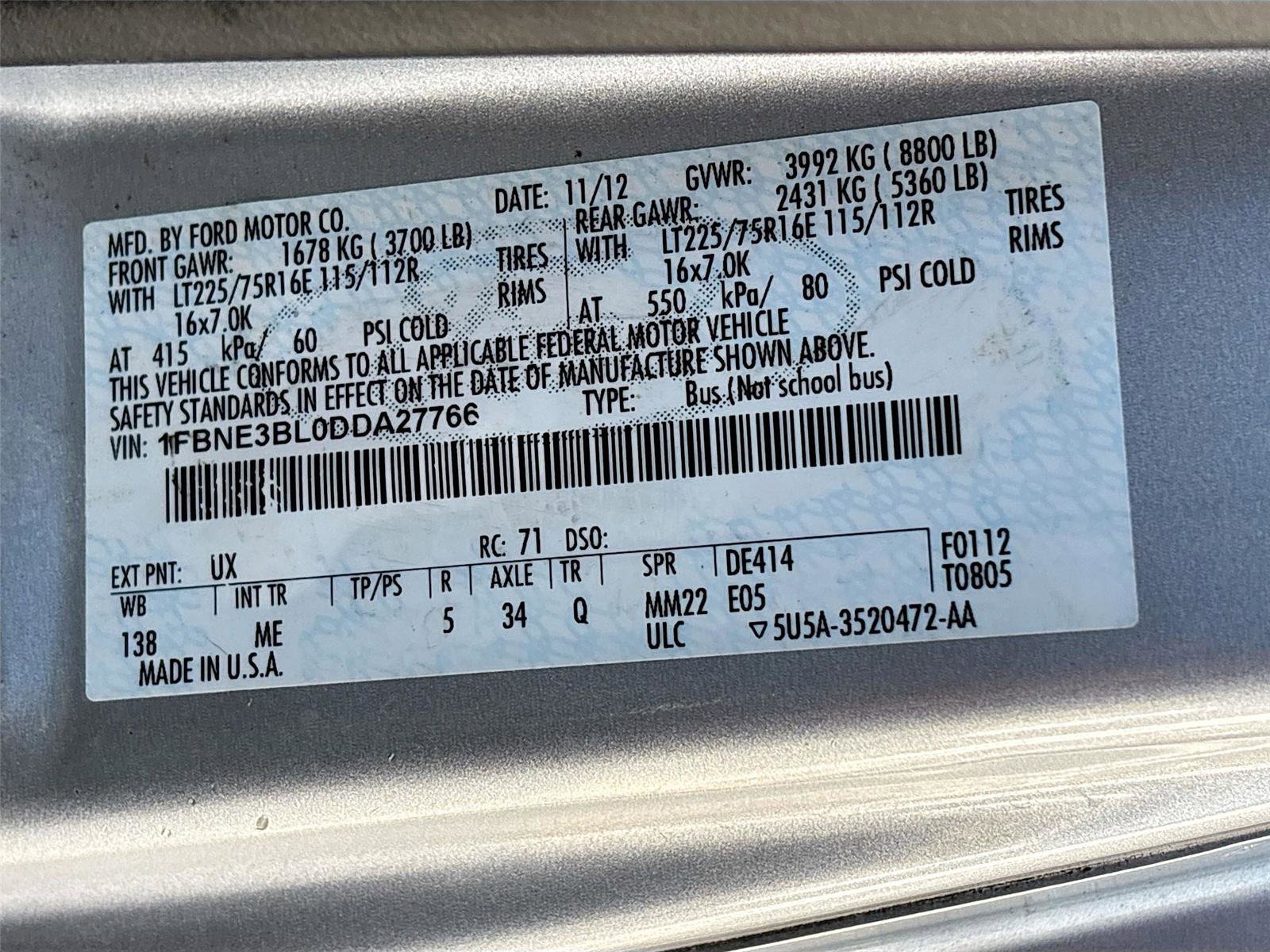 Used 2013 Ford E-350 and Econoline 350 XLT image 32