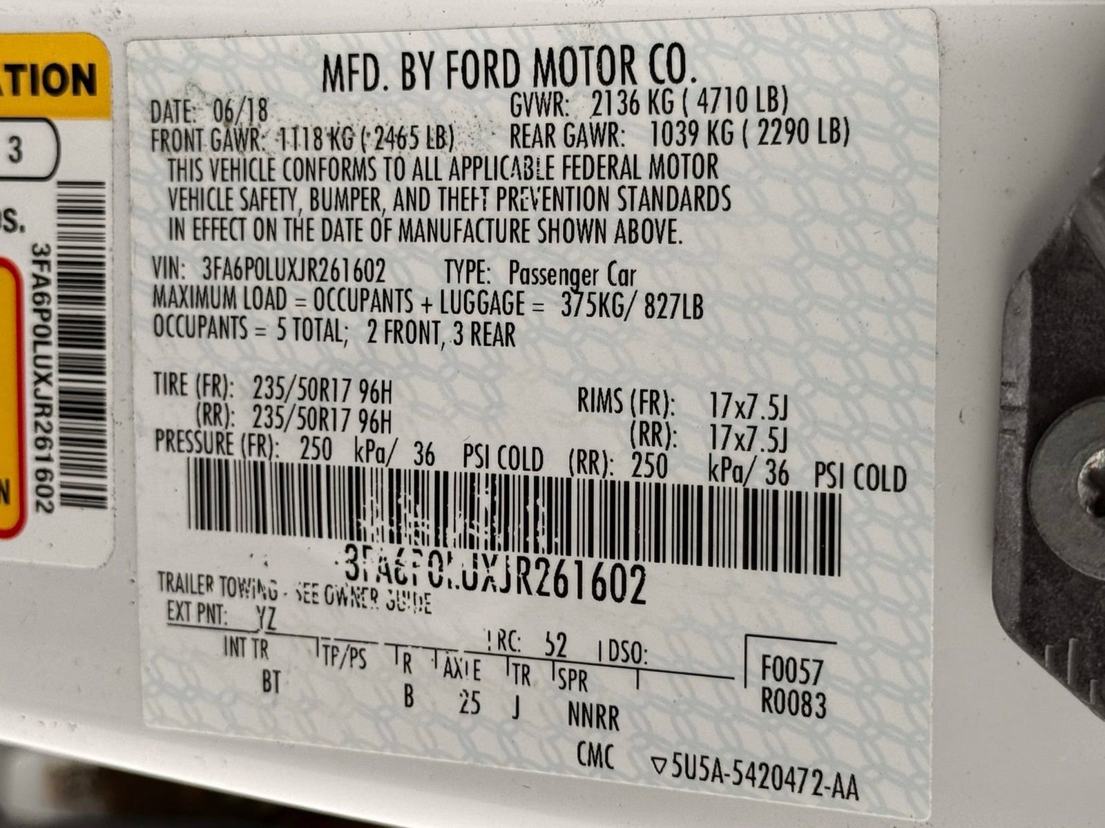 Used 2018 Ford Fusion SE w/ Equipment Group 602A FWD image 39