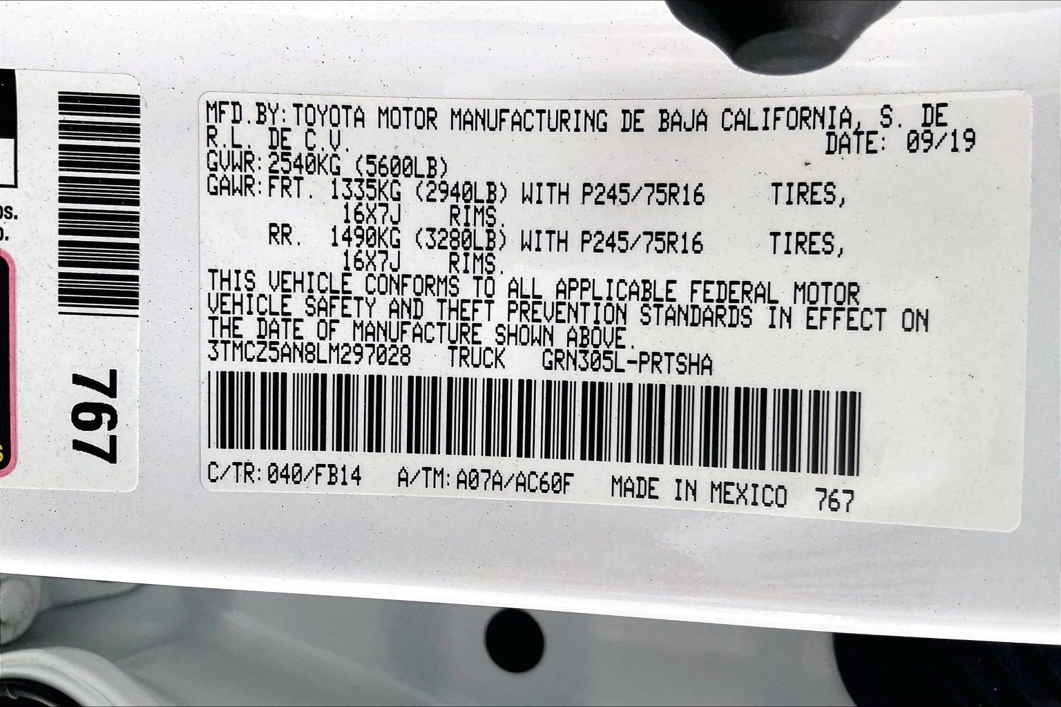 Used 2020 Toyota Tacoma SR AWD/4WD image 28
