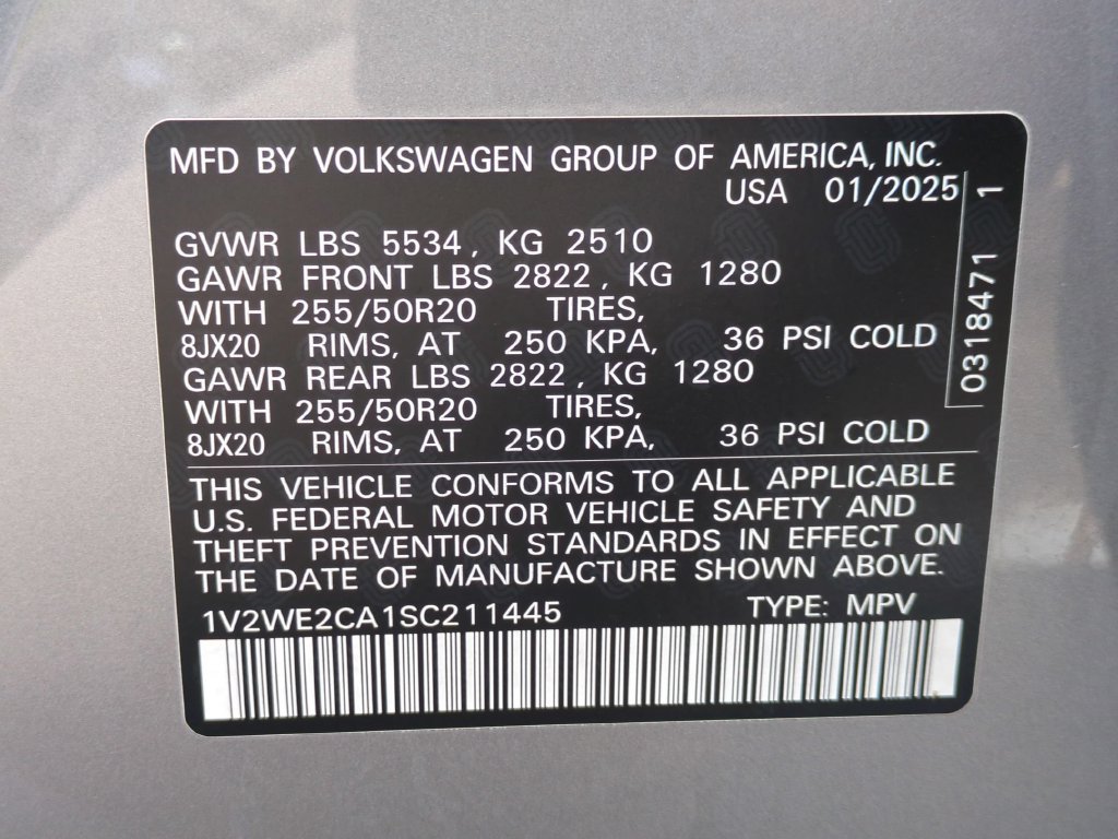 Used 2025 Volkswagen Atlas Cross Sport SE FWD image 34