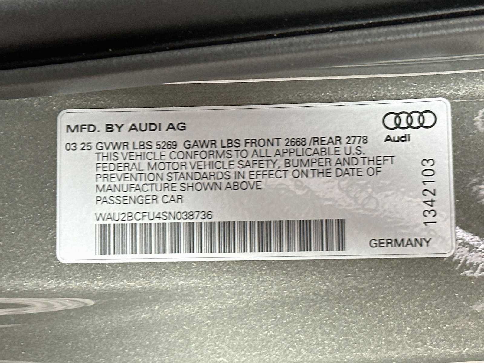 Certified 2025 Audi A5 2.0T Premium Plus w/ Premium Plus AWD/4WD image 30