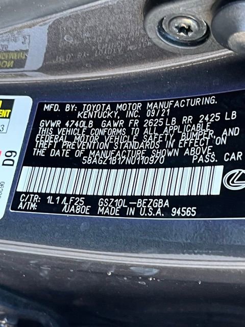 Used 2022 Lexus ES 350 F Sport w/ Accessory Package 2 image 31