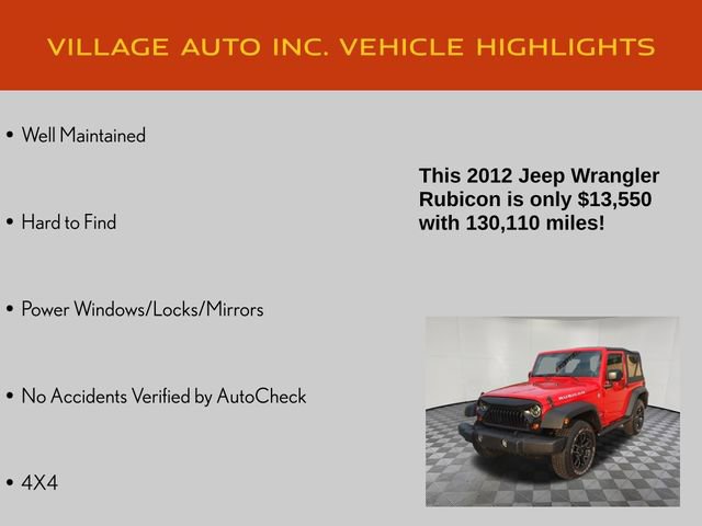 Used 2012 Jeep Wrangler Rubicon w/ PWR Convenience Group image 7