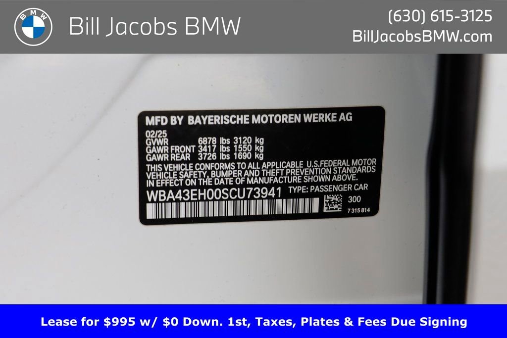 Certified 2025 BMW 750e xDrive AWD/4WD image 27