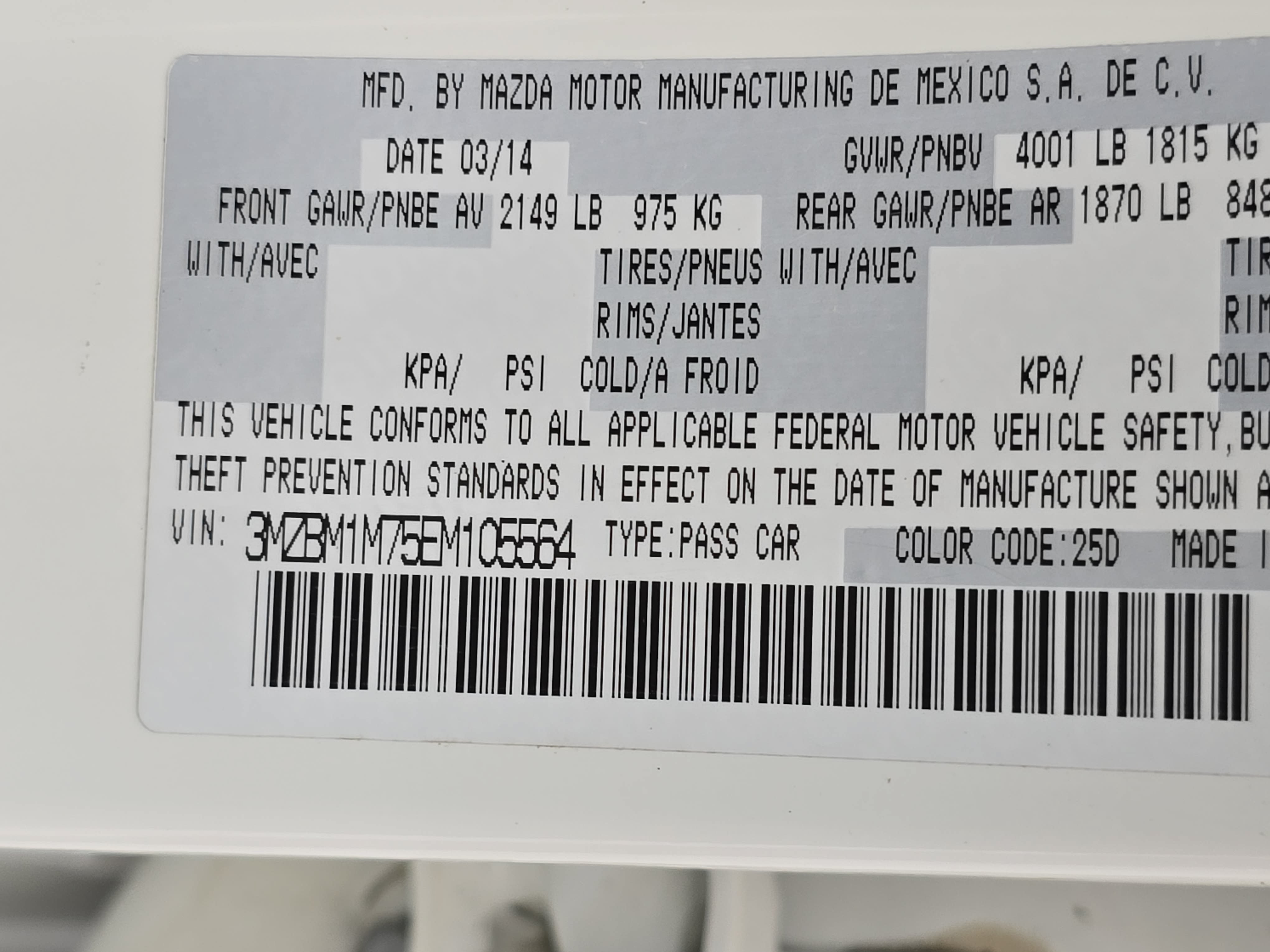 Used 2014 MAZDA MAZDA3 i Grand Touring FWD image 35