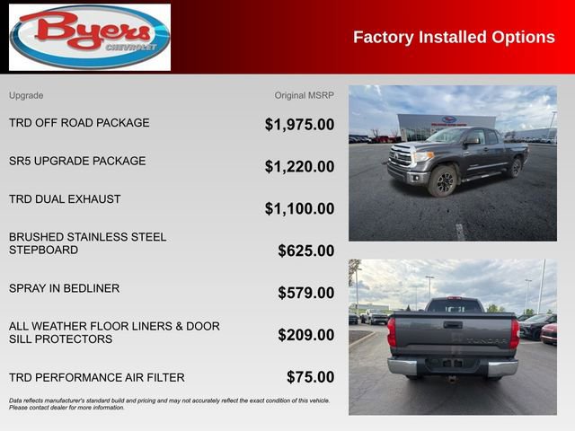 Used 2016 Toyota Tundra SR5 w/ TRD Off Road Package image 10