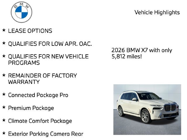 Used 2026 BMW X7 xDrive40i w/ Premium Package AWD/4WD image 9