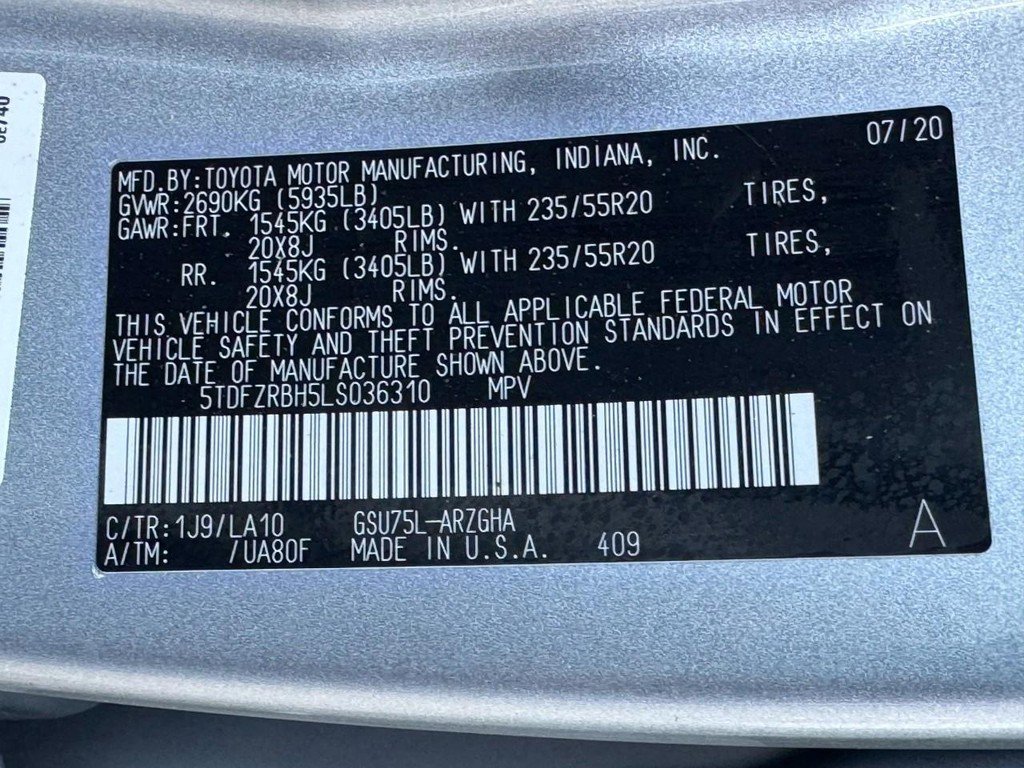 Certified 2020 Toyota Highlander Platinum AWD/4WD image 26