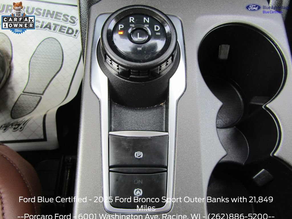 Certified 2025 Ford Bronco Sport Outer Banks w/ Outer Banks Tech Package+ AWD/4WD image 20