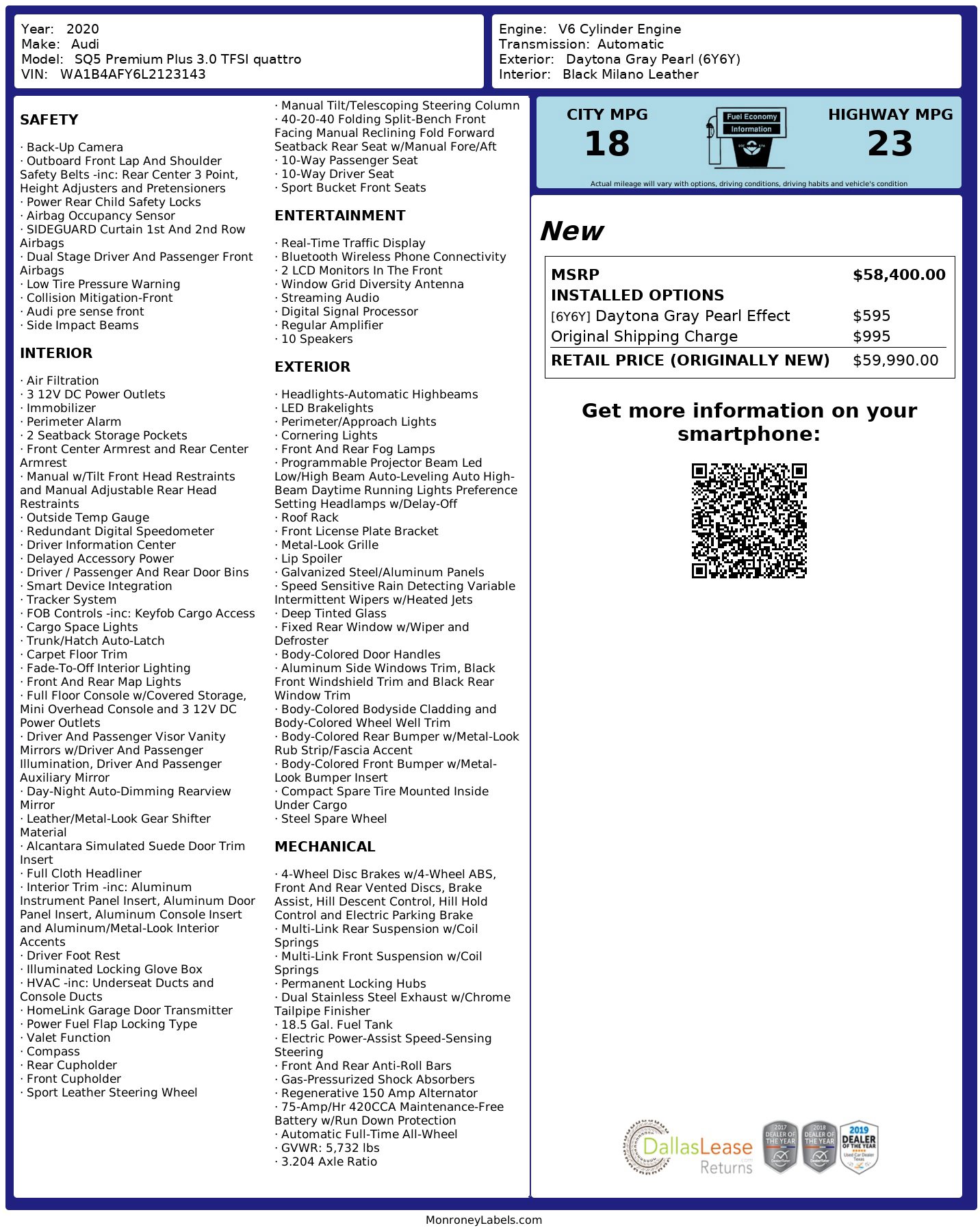 Used 2020 Audi SQ5 Premium Plus image 3