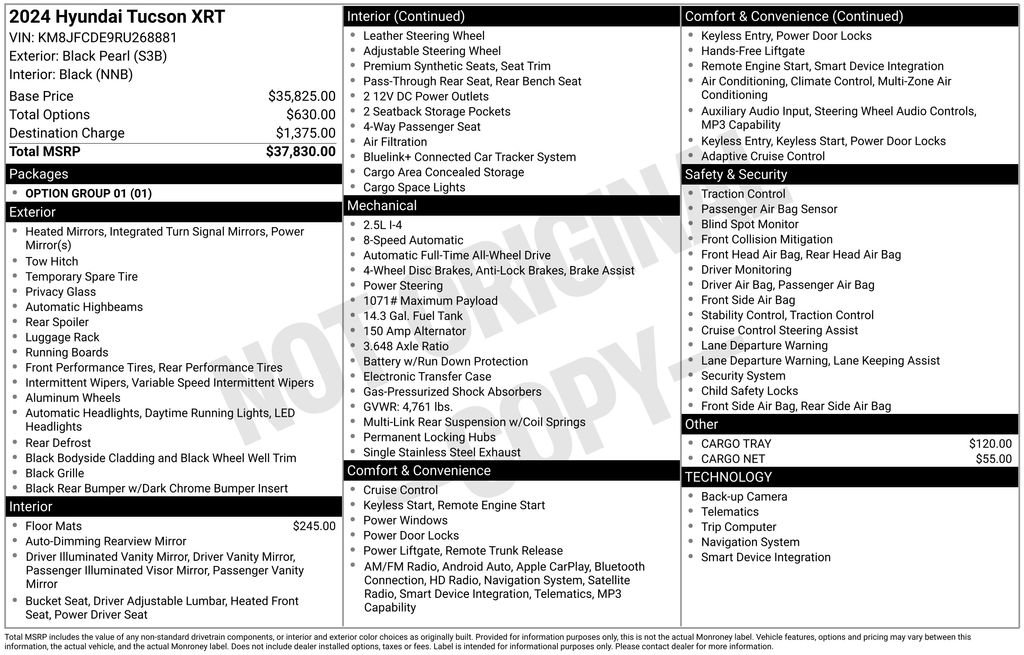 Used 2024 Hyundai Tucson XRT AWD/4WD image 54