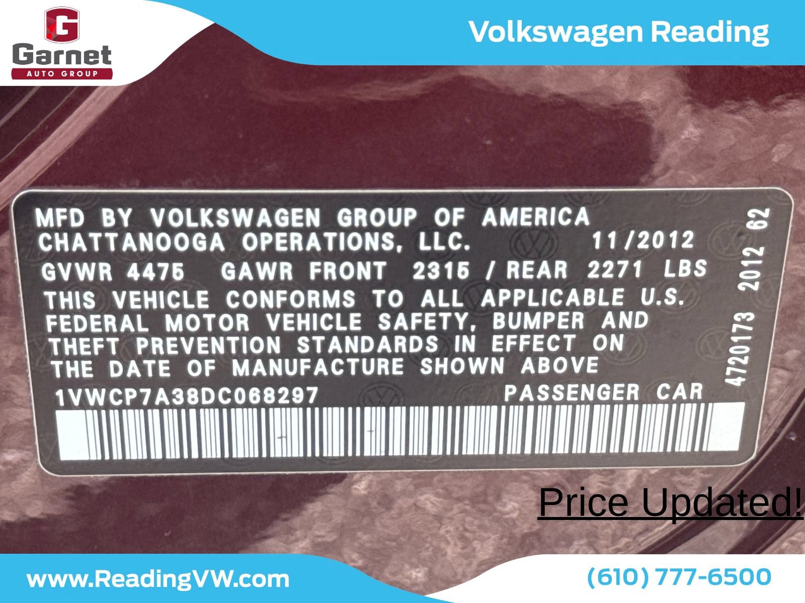 Used 2013 Volkswagen Passat 2.5 SEL Premium FWD image 28