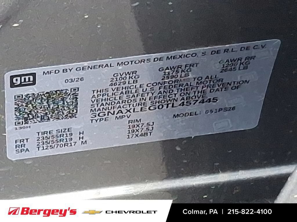 New 2026 Chevrolet Equinox RS w/ Safety and Technology Package FWD image 22