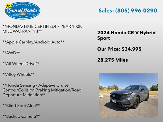 Certified 2024 Honda CR-V Sport image 6