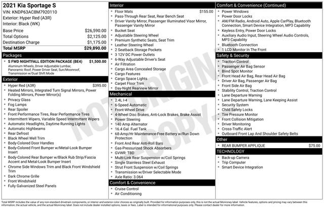 Used 2021 Kia Sportage S FWD image 13