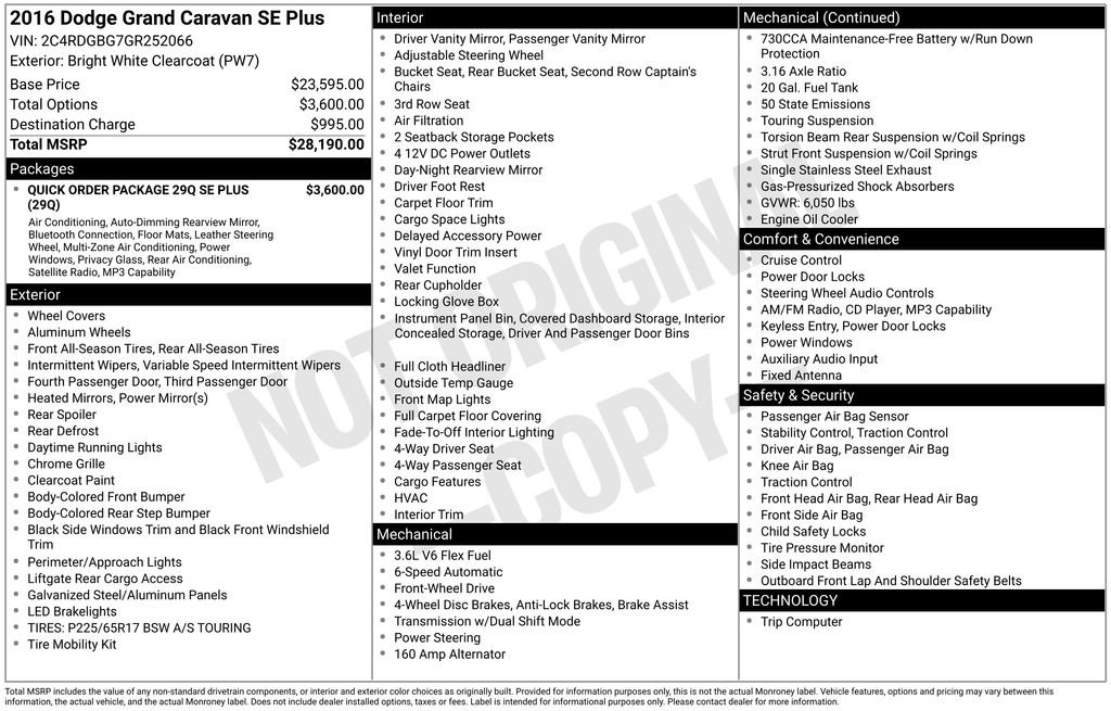 Used 2016 Dodge Grand Caravan SE image 35