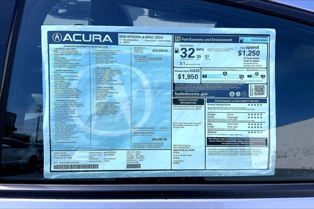 New 2026 Acura Integra A-Spec FWD image 20