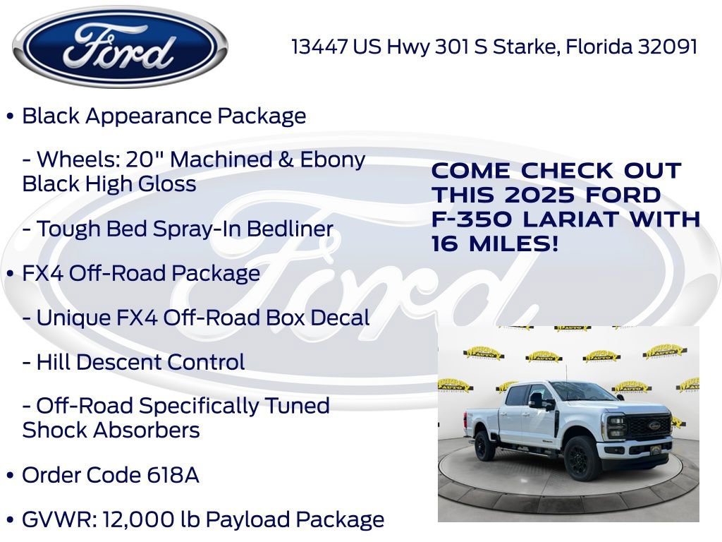 New 2025 Ford F350 Lariat w/ Black Appearance Package image 20