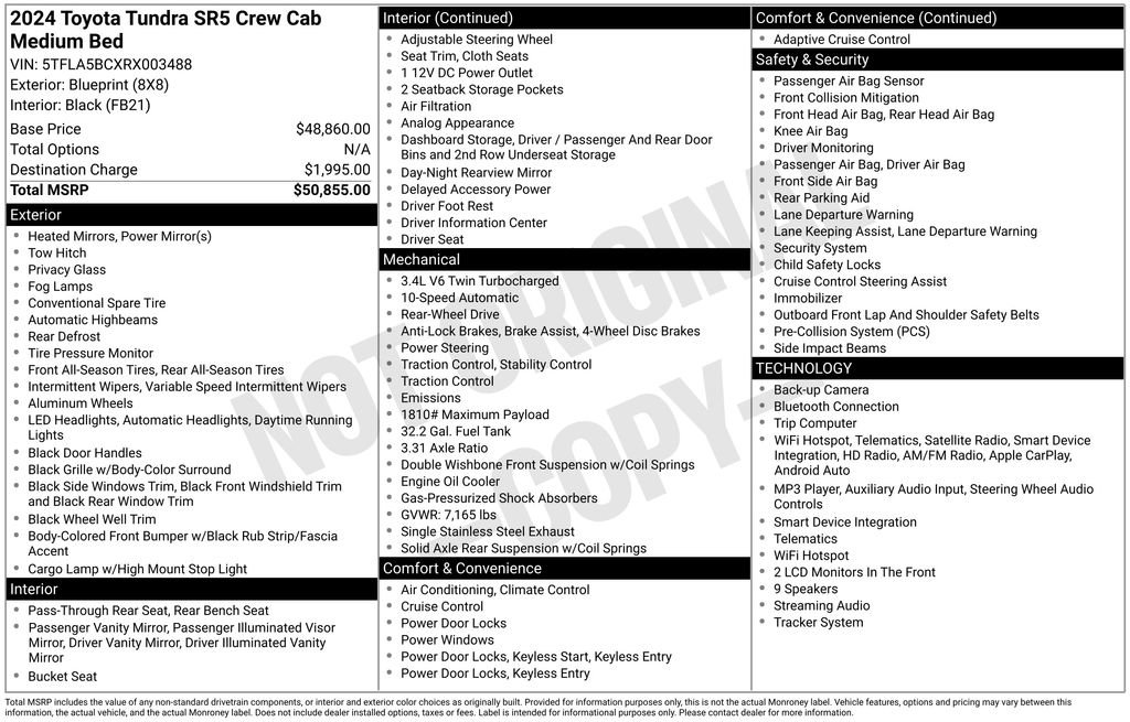 Used 2024 Toyota Tundra SR5 RWD image 5