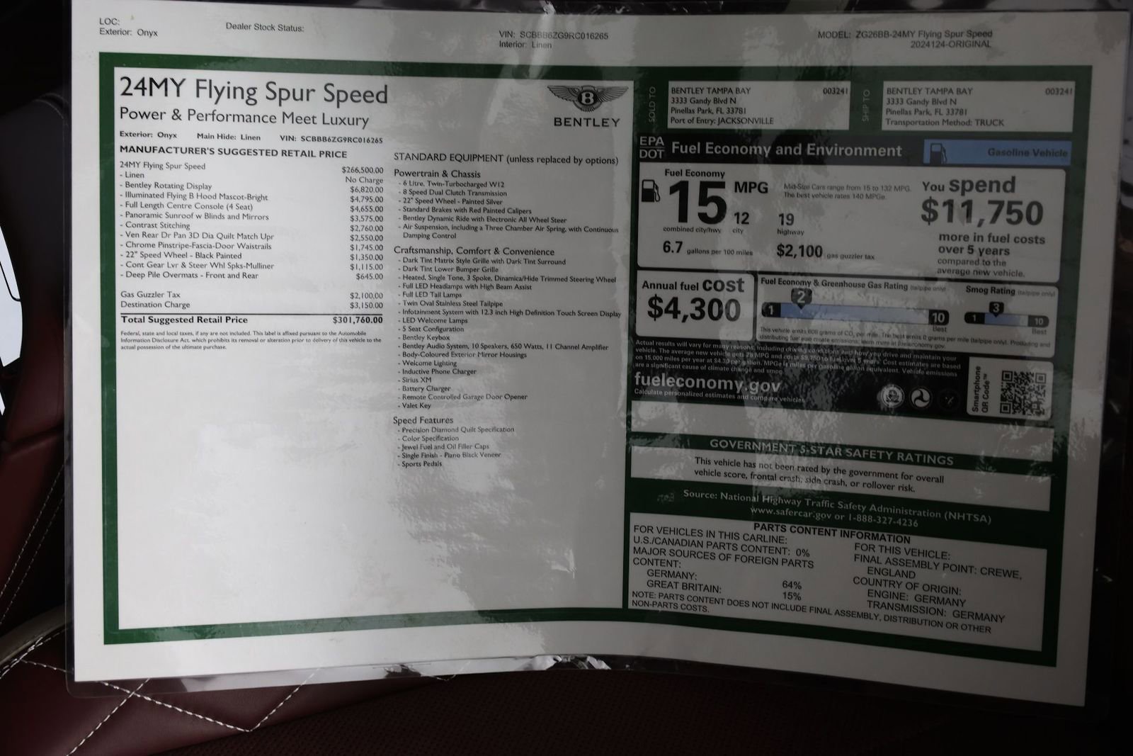 Used 2024 Bentley Flying Spur W12 image 39