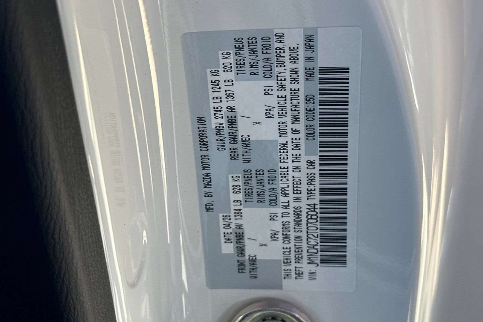 New 2026 MAZDA MX-5 Miata Club w/ Weather Package RWD image 20
