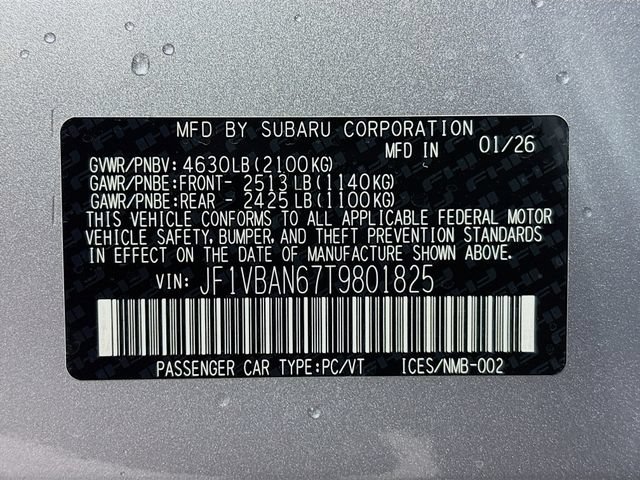 New 2026 Subaru WRX Limited AWD/4WD image 32