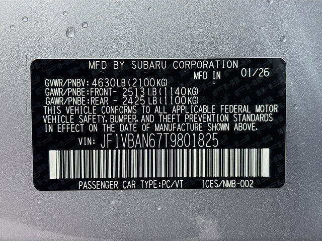 New 2026 Subaru WRX Limited image 32