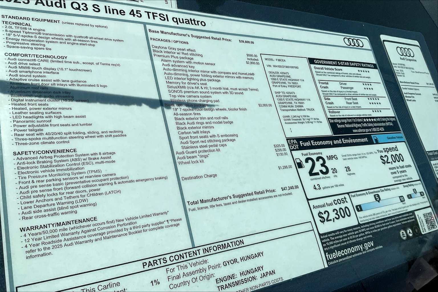 New 2025 Audi Q3 2.0T Premium Plus w/ Premium Plus Package AWD/4WD image 18