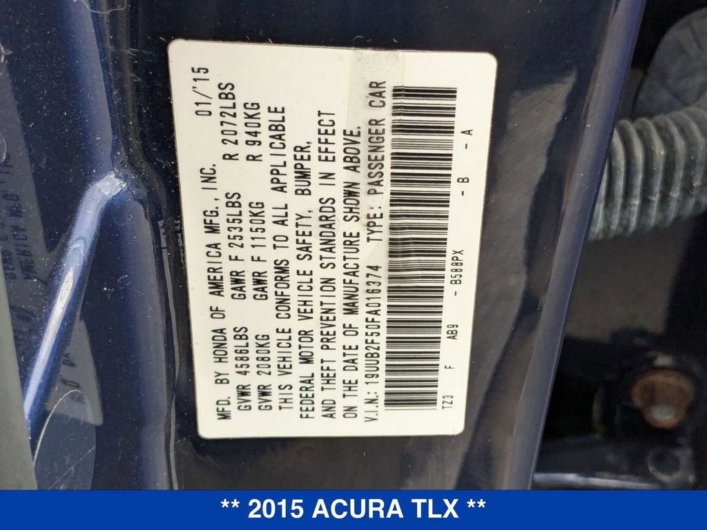 Used 2015 Acura TLX V6 w/ Technology Package FWD image 37